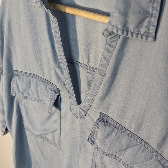 Light Denim Chamois Shirt, No Tags - Picture 2 of 3